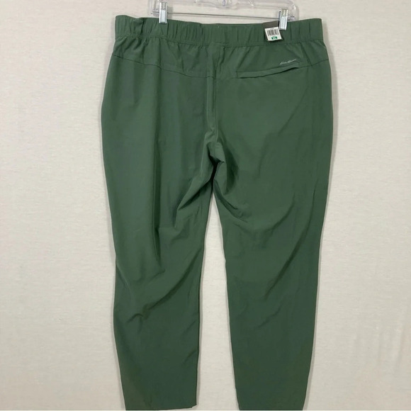 New Eddie Bauer Women's Green Lightweight Pull-on Traveler Pants size XL - Picture 8 of 10